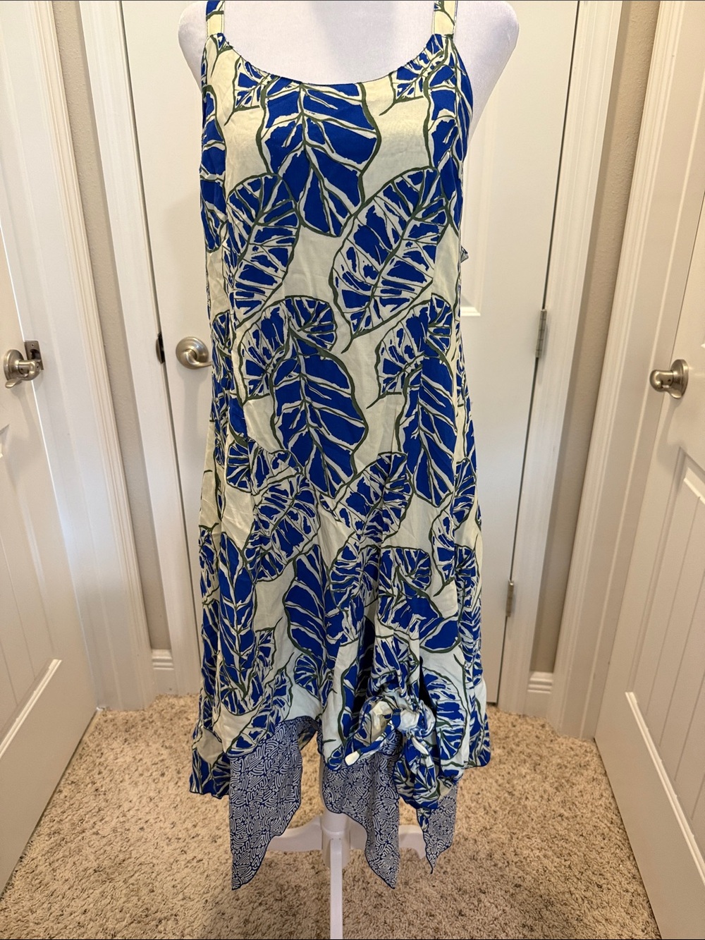 Blue & Cream Woman’s dress